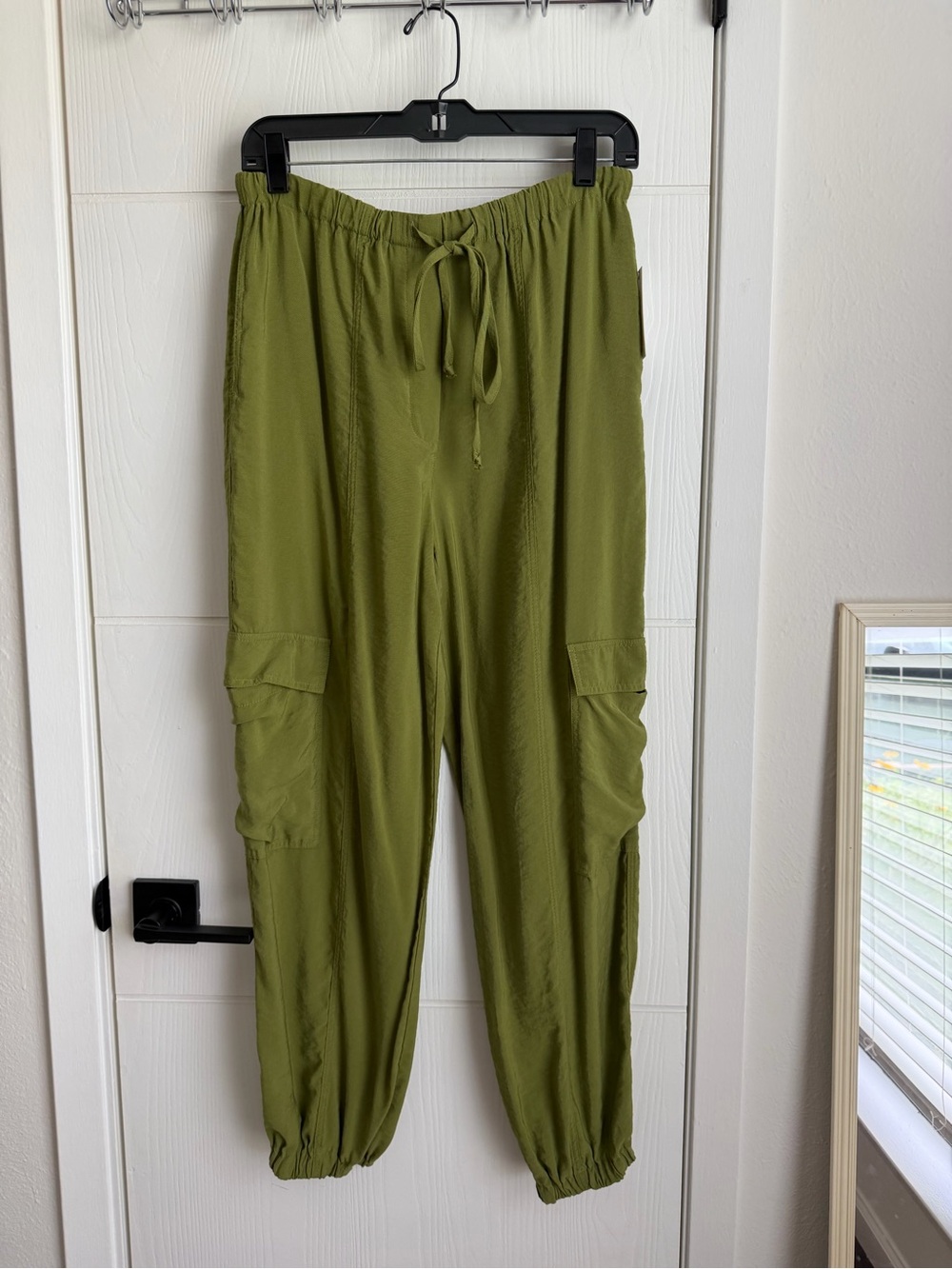 Anthropologie Lime Green Women’s Cargo Jogger Pants